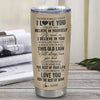 Personalized To My Daughter Tumbler From Dad Father Lion Stainless Steel Cup Never Forget That I Love You Daughter Birthday Gifts Graduation Christmas Custom Travel Mug | siriusteestore