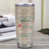 Personalized To My Daughter Tumbler From Mom Dad Mother Stainless Steel Cup Turtle Laugh Love Live I Love You Daughter Birthday Graduation Christmas Travel Mug | siriusteestore