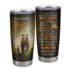 Personalized To My Daughter Tumbler From Mom Dad Mother Stainless Steel Cup Whenever You Feel Bear Daughter Birthday Gifts Graduation Christmas Custom Travel Mug | siriusteestore