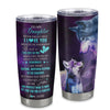 Personalized To My Daughter Tumbler From Mom Dad Mother Stainless Steel Cup Wolf Moon My Love For You Is Forever Daughter Birthday Gifts Christmas Custom Travel Mug | siriusteestore