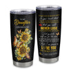 Personalized To My Daughter Tumbler From Mom Dad You Will Never Lose Sunflower Daughter Birthday Gifts Graduation Christmas Custom Stainless Steel Cup Travel Mug | siriusteestore