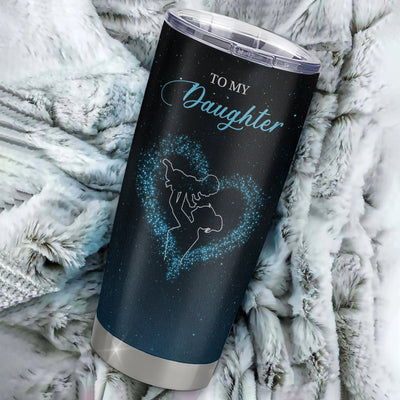 Personalized To My Daughter Tumbler From Mom Mother Stainless Steel Cup Promise To Love You Daughter Birthday Graduation Christmas Travel Mug | siriusteestore