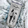 Personalized To My Daughter Tumbler You Will Never Lose From Mom Mother Daughter Birthday Gifts Graduation Christmas Custom Stainless Steel Cup Travel Mug | siriusteestore