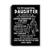 Personalized To My Daughter Viking Canvas From Dad Father Whenever You Feel Overwhelmed Daughter Birthday Gifts Graduation Christmas Custom Wall Art Print Framed Canvas | siriusteestore