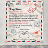 Personalized To My Fiance Blanket From Fiancée I Will Always Be Yours Air Mail Fiance Anniversary Birthday Valentines Day Christmas Customized Fleece Blanket | siriusteestore