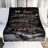 Personalized To My Fiance Blanket From Fiancee I'd Find You Sooner Love You Longer Fiance Anniversary Wedding Valentines Day Christmas Fleece Throw Blanket | siriusteestore