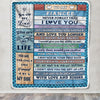 Personalized To My Fiancée Blanket From Fiancé Wood I Love You Fiancee Birthday Anniversary Romantic Valentines Day Christmas Customized Fleece Blanket | siriusteestore