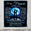 Personalized To My Fiancée Blanket Wood The Day I Met You Future Wife Birthday Gifts Romantic Valentines Day For Her Christmas Customized Fleece Blanket | siriusteestore