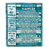 Personalized To My Fiancée Gifts From Husband Blanket Wood Love You Longer Valentines Anniversary Romantic Birthday Gifts For Fiancée Christmas Fleece Blanket | siriusteestore