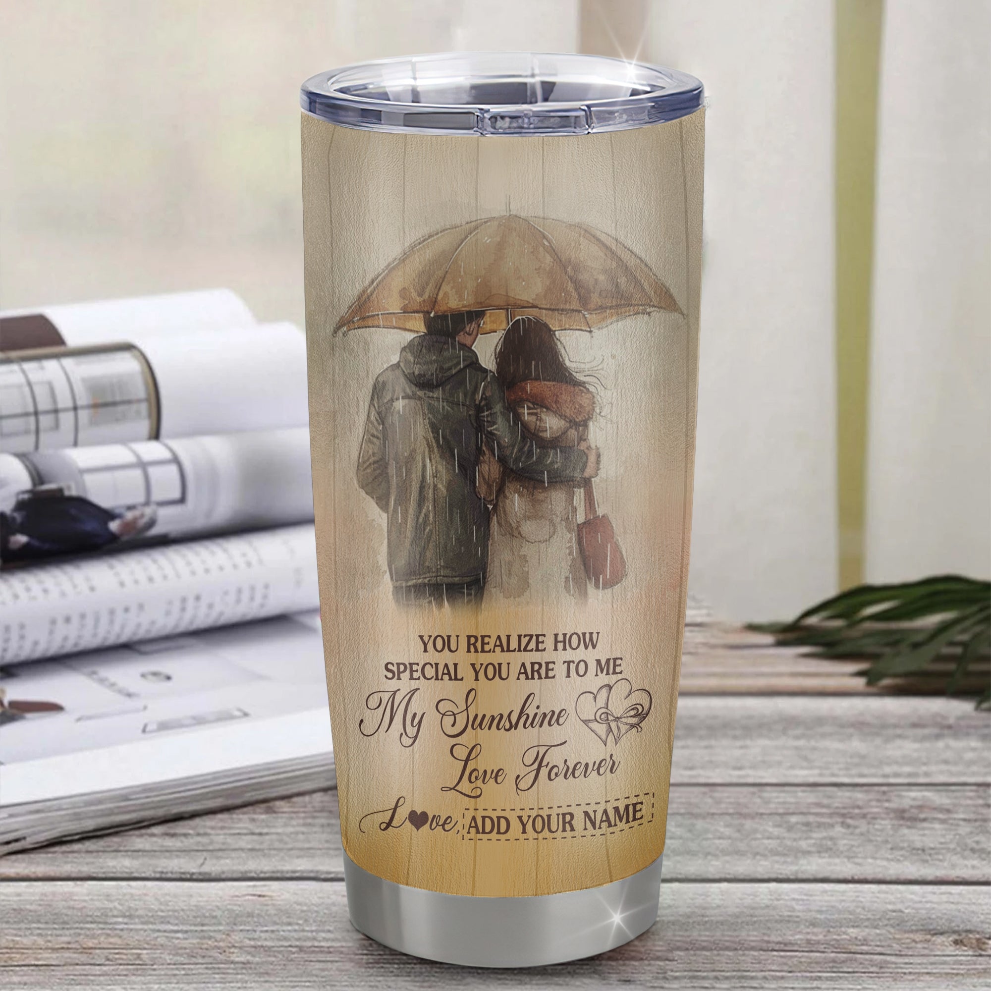 Personalized To My Fiancée Gifts Tumbler From Fiancé You Are Braver Fiancee Birthday Gifts Anniversary Romantic Valentines Christmas Custom Stainless Steel Travel Mug | siriusteestore