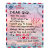 Personalized To My Gigi Blanket From Granddaughter Grandson Letter Mail To Gigi Happy Birthday Gifts Mothers Day Christmas Custom Name Fleece Throw Blanket | siriusteestore
