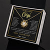 Love Knot Necklace 18K Yellow Gold Finish | 2 | Personalized To My Gigi Gifts Necklace From Granddaughter GrandsonGrateful Thank You Gigi Birthday Mothers Day Christmas Customized Gift Box Message Card | siriusteestore
