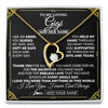 Forever Love Necklace 18K Yellow Gold Finish | 1 | Personalized To My Gigi Necklace Gifts Meaningful Gift To Gigi From Granddaughter Without You There Is No Me Mothers Day Birthday Gift Box Message Card | https://siriusteestore.