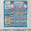 Personalized To My Girlfriend Blanket From Boyfriend Wood I Love You Girlfriend Birthday Anniversary Romantic Valentines Christmas Customized Fleece Blanket | siriusteestore