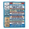 Personalized To My Girlfriend Blanket From Boyfriend Wood I Love You More Girlfriend Birthday Anniversary Valentines Christmas Gift Customized Fleece Blanket | siriusteestore