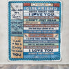 Personalized To My Girlfriend Blanket From Boyfriend Wood I Love You More Girlfriend Birthday Anniversary Valentines Christmas Gift Customized Fleece Blanket | siriusteestore