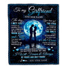 Personalized To My Girlfriend Blanket Wood The Day I Met You Girlfriend Birthday Gifts Romantic Valentines Day For Her Christmas Customized Fleece Blanket | siriusteestore