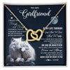 Interlocking Hearts Necklace 18K Yellow Gold Finish | 1 | Personalized To My Girlfriend Canvas From Boyfriend I Want You Wolf Girlfriend Birthday Gifts Anniversary Valentines Christmas Custom Wall Art Print Framed Canvas | siriusteestore