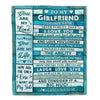 Personalized To My Girlfriend From Boyfriend Blanket Wood You Are My Love Birthday For Girlfriend Anniversary Romantic Valentines Christmas Fleece Blanket | siriusteestore