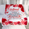 Personalized To My Girlfriend Gifts From Fiance Blanket Rose Flower Anniversary Birthday Gifts Girlfriend Romantic For Her Christmas Custom Fleece Blanket | siriusteestore