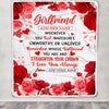 Personalized To My Girlfriend Gifts From Fiance Blanket Rose Flower Anniversary Birthday Gifts Girlfriend Romantic For Her Christmas Custom Fleece Blanket | siriusteestore