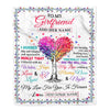 Personalized To My Girlfriend Gifts From Fiance Hugged Blanket Birthday Gifts For Girlfriend Romantic Valentines Day For Her Christmas Custom Fleece Blanket | siriusteestore