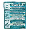 Personalized To My Girlfriend Gifts From Husband Blanket Wood Love You Longer Valentines Romantic Birthday Gifts For Girlfriend Her Christmas Fleece Blanket | siriusteestore