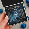 Forever Love Necklace 14K White Gold Finish | Personalized To My Girlfriend Necklace Fall In Love With You Future Wife Birthday Anniversary Valentines Day Christmas Customized Gift Box Message Card | siriusteestore