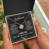Love Knot Necklace 18K Yellow Gold Finish | 2 | Personalized To My Girlfriend Necklace From Boyfriend The Day I Met You Girlfriend Birthday Anniversary Valentines Christmas Customized Gift Box Message Card | siriusteestore