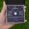 Love Knot Necklace 14K White Gold Finish | 2 | Personalized To My Girlfriend Necklace From Boyfriend You Are The Best Thing Girlfriend Birthday Anniversary Valentines Day Customized Gift Box Message Card | siriusteestore