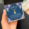 Alluring Beauty Necklace 18K Yellow Gold Finish | 2 | Personalized To My Girlfriend Necklace Love You Forever Girlfriend Birthday Anniversary Valentines Day Christmas Jewelry Customized Gift Box Message Card | siriusteestore