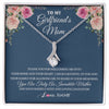 Alluring Beauty Necklace 14K White Gold Finish | 1 | Personalized To My Girlfriend's Mom Necklace Thank You For Welcoming Me Stepmother Birthday Wedding Anniversary Christmas Customized Gift Box Message Card | siriusteestore