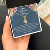 Alluring Beauty Necklace 18K Yellow Gold Finish | 2 | Personalized To My Girlfriend's Mom Necklace Thank You For Welcoming Me Stepmother Birthday Wedding Anniversary Christmas Customized Gift Box Message Card | siriusteestore