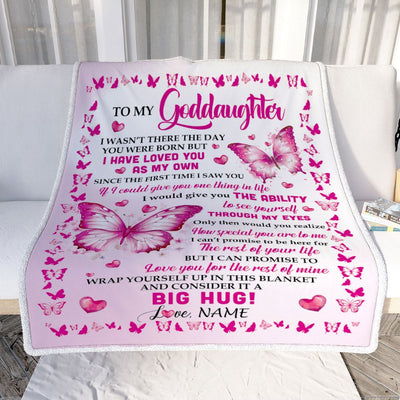 Personalized To My Goddaughter Blanket From Godmother I Have Loved You Stepdaughter Birthday Gifts Graduation Christmas Customized Fleece Throw Blanket | siriusteestore
