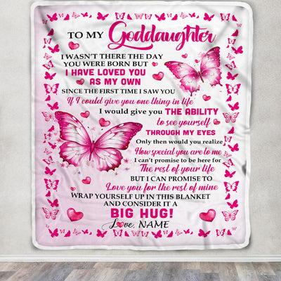 Personalized To My Goddaughter Blanket From Godmother I Have Loved You Stepdaughter Birthday Gifts Graduation Christmas Customized Fleece Throw Blanket | siriusteestore