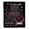 Personalized To My Goddaughter From Godmother Blanket Once Upon A Time Birthday Graduation Gifts For Goddaughter Gifts Christmas Customized Fleece Blanket | siriusteestore