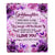 Personalized To My Goddaughter Gifts Blanket From Aunt Purple Floral Birthday Gifts For Goddaughter Graduation Christmas Custom Fleece Throw Blanket | siriusteestore