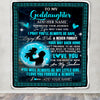 Personalized To My Goddaughter Gifts Blanket From Godfather Promise To Love You Gifts For Goddaughter Birthday Graduation Christmas Custom Fleece Blanket | siriusteestore