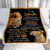 Personalized To My Goddaughter Gifts Blanket From Godfather Wherever Your Journey In Life Lion Goddaughter Birthday Gifts Christmas Customized Fleece Blanket | siriusteestore