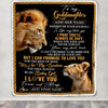 Personalized To My Goddaughter Gifts Blanket From Godfather Wherever Your Journey In Life Lion Goddaughter Birthday Gifts Christmas Customized Fleece Blanket | siriusteestore