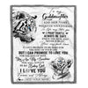 Personalized To My Goddaughter Gifts Blanket From Godmom Wherever Your Journey In Life White Tier Goddaughter Birthday Gifts Christmas Custom Fleece Blanket | siriusteestore