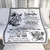 Personalized To My Goddaughter Gifts Blanket From Godmom Wherever Your Journey In Life White Tier Goddaughter Birthday Gifts Christmas Custom Fleece Blanket | siriusteestore