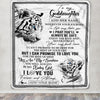 Personalized To My Goddaughter Gifts Blanket From Godmom Wherever Your Journey In Life White Tier Goddaughter Birthday Gifts Christmas Custom Fleece Blanket | siriusteestore