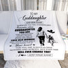 Personalized To My Goddaughter Gifts Blanket From Godmother Aunt Whenever Woman Unique Birthday Gifts For Goddaughter Graduation Christmas Fleece Blanket | siriusteestore