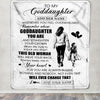 Personalized To My Goddaughter Gifts Blanket From Godmother Aunt Whenever Woman Unique Birthday Gifts For Goddaughter Graduation Christmas Fleece Blanket | siriusteestore
