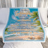 Personalized To My Goddaughter Gifts Blanket From Godmother Godfather I Wish You The Strength Beach Goddaughter Birthday Gifts Christmas Fleece Blanket | siriusteestore