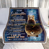 Personalized To My Goddaughter Gifts Blanket From Godmother Godfather I Wish You The Strength Bear Goddaughter Birthday Gifts Christmas Fleece Blanket | siriusteestore