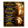 Personalized To My Goddaughter Gifts Blanket From Godmother Godfather I Wish You The Strength Horse Goddaughter Birthday Gifts Christmas Fleece Blanket | siriusteestore