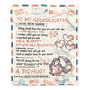 Personalized To My Goddaughter Gifts Blanket From Godmother Long Distance Letter Blanket For Goddaughter Birthday Gifts Graduation Christmas Fleece Blanket | siriusteestore