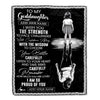 Personalized To My Goddaughter Gifts Blanket From Godmother Uncle I Wish You The Strength Goddaughter Birthday Gifts Christmas Graduation Custom Fleece Blanket | siriusteestore